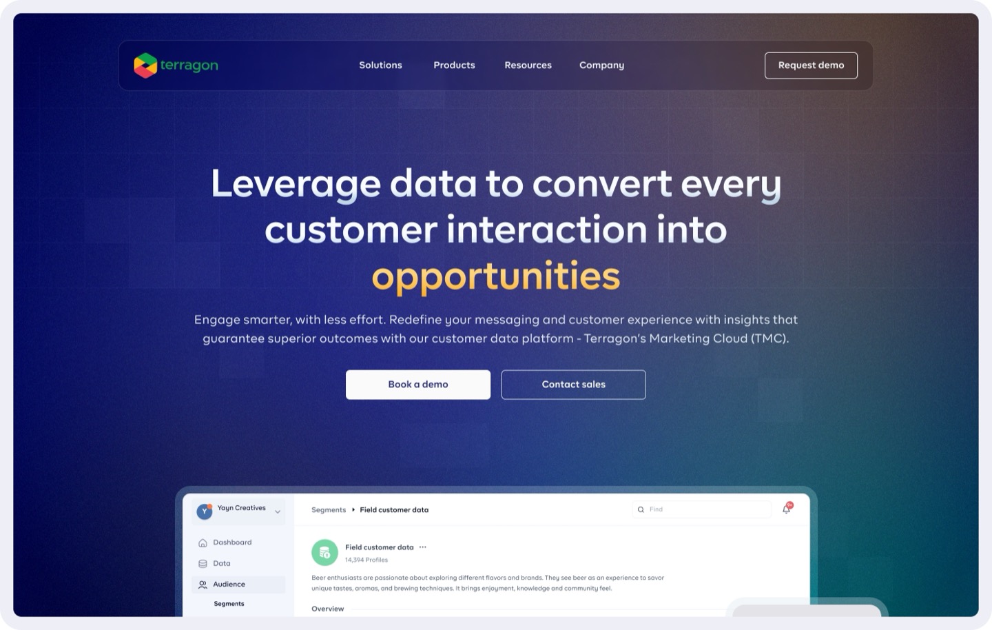 Terragon Marketing Cloud Website
